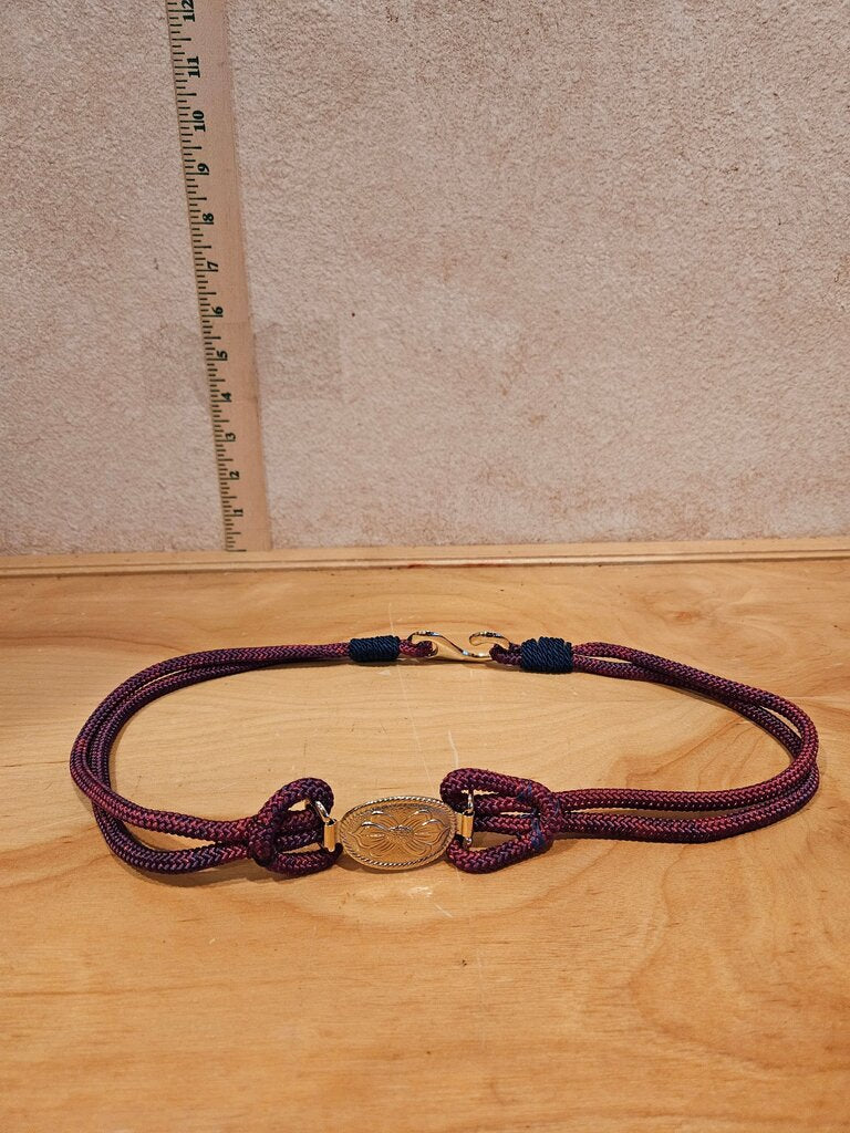 Purple and Navy Adjustable Rope Bracelet