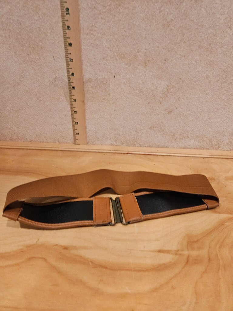 Stylish Fabric and Leather Belt