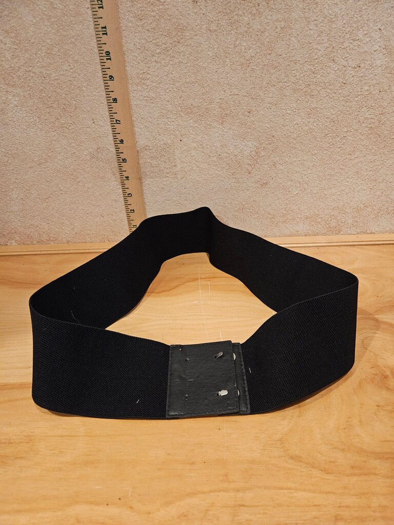 Black Adjustable Waist Support Belt