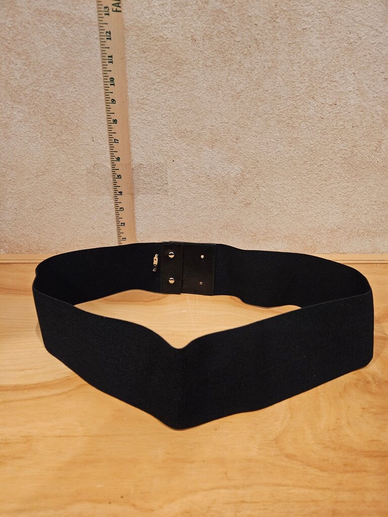 Black Adjustable Waist Support Belt