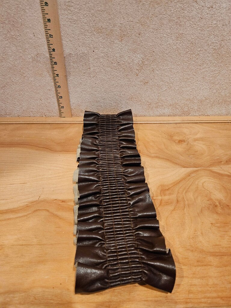 Brown Ruffled Elastic Waistband