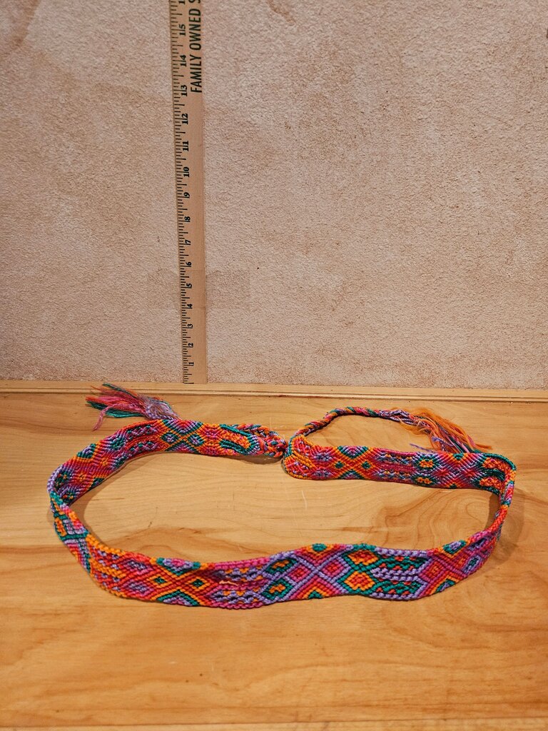 Colorful Woven Beaded Belt