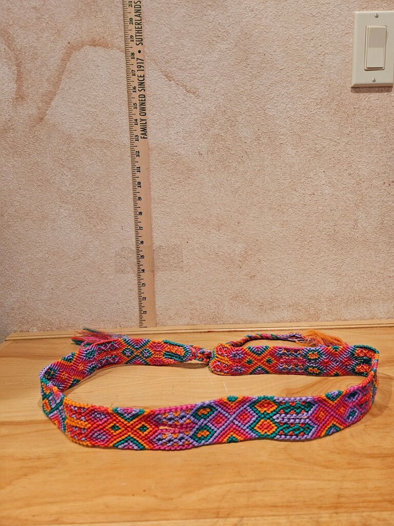 Colorful Woven Beaded Belt