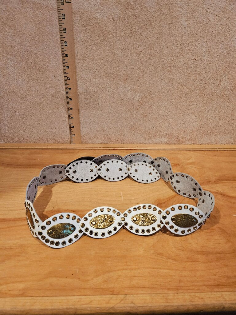 White and Gold Decorative Belt
