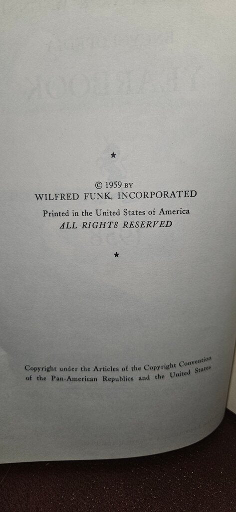 The New Funk & Wagnalls Encyclopedia Yearbook Events of 1958
