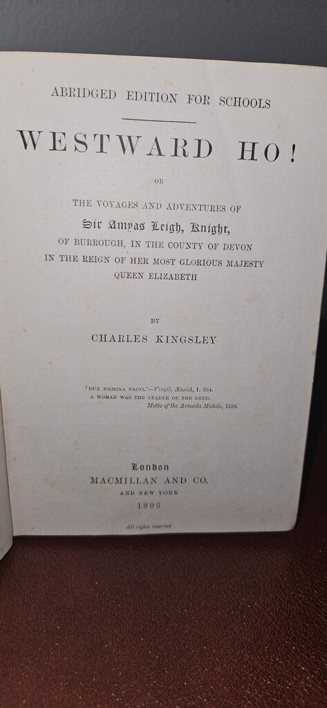 Westward Ho! by Charles Kingsley