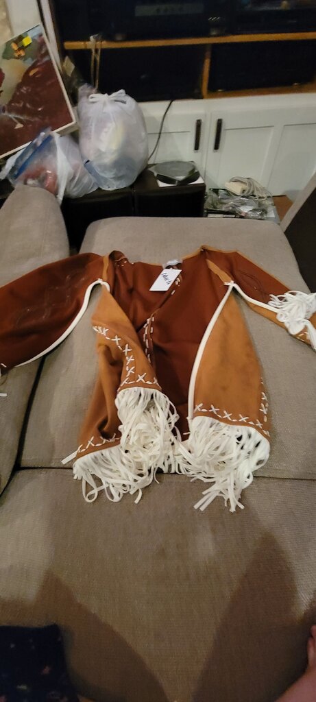 Blueb Collection Brown Fringed Top