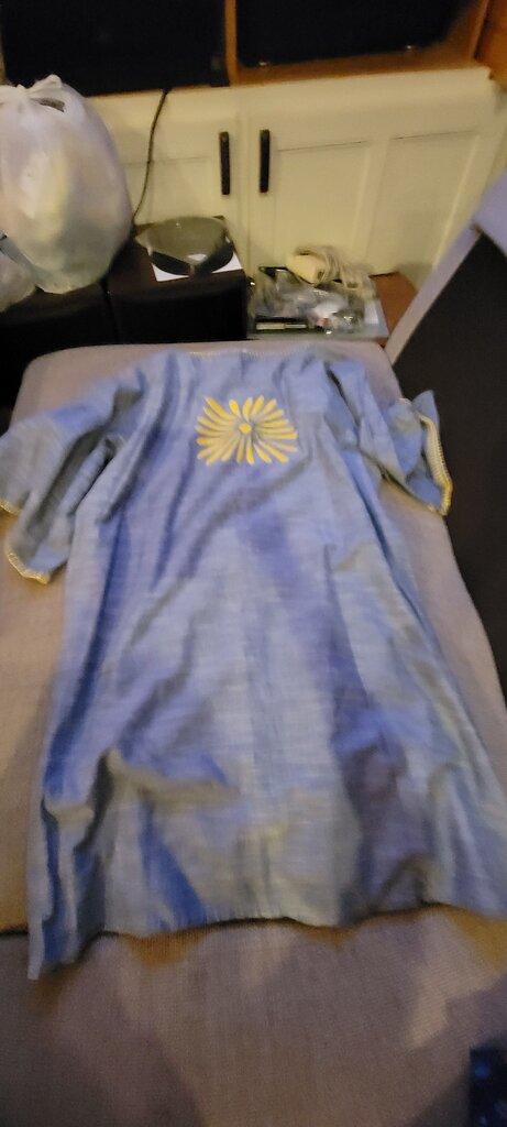 Uncle Frank Blue Embroidered Tunic
