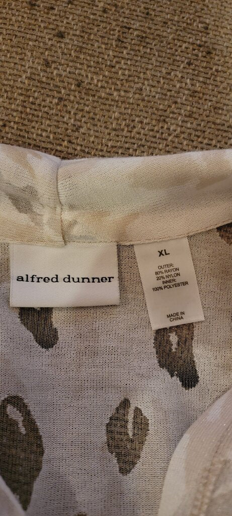 Alfred Dunner Animal Print Blouse