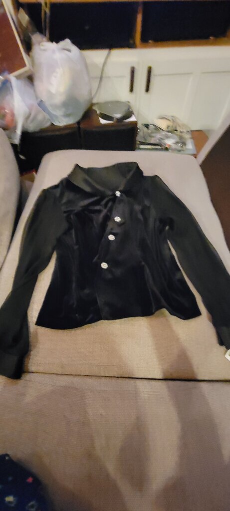 Dressbarn Black Velvet Blouse