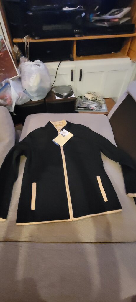 Susan Graver Women's Stylish Black Cardigan