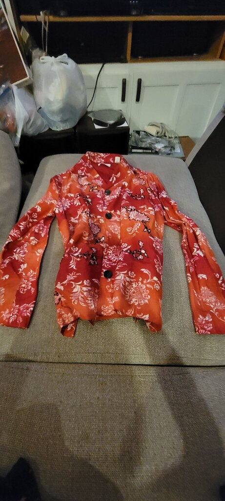 Marsh Landing Floral Print Button-Up Shirt