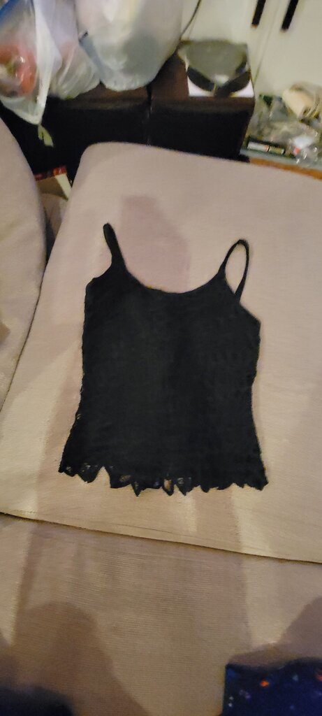Black Lace Camisole Top