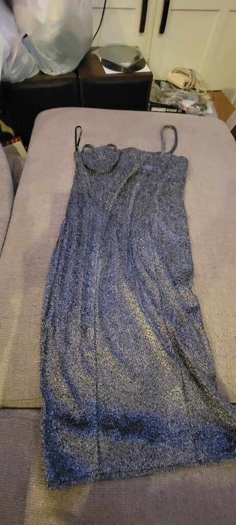 Forever 21 Sparkly Black Midi Dress