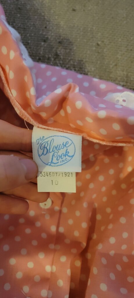 The Blouse Look Pink Polka Dot Shirt