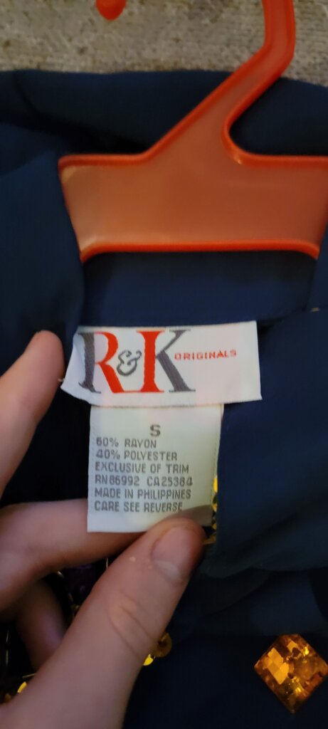 R&K NWT Originals Women's Blue Button-Up Two-Piece Outfit