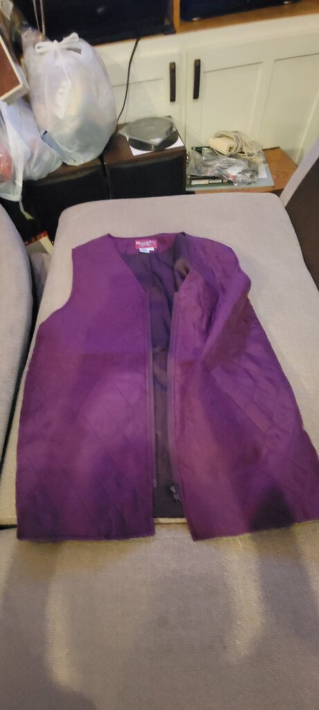 Denim & Co. Women's Purple Quilted Vest