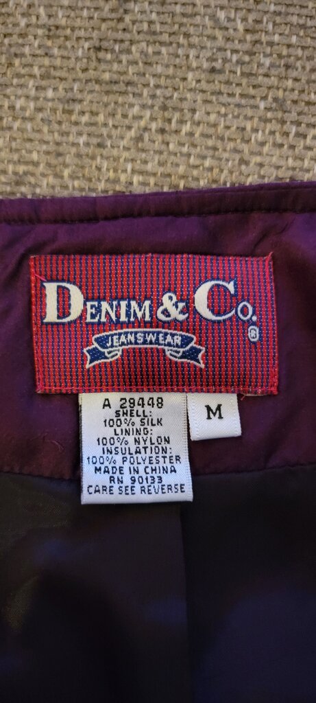 Denim & Co. Women's Purple Quilted Vest