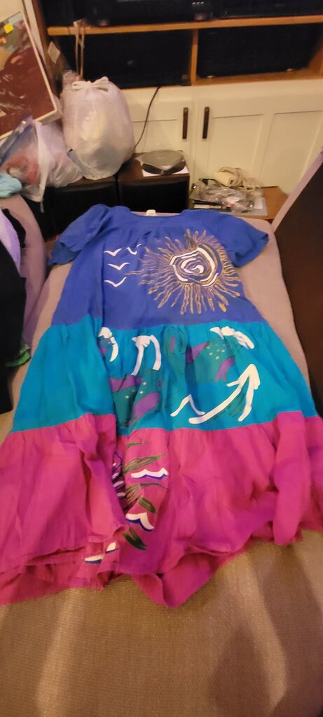 Appel Colorful Print Dress