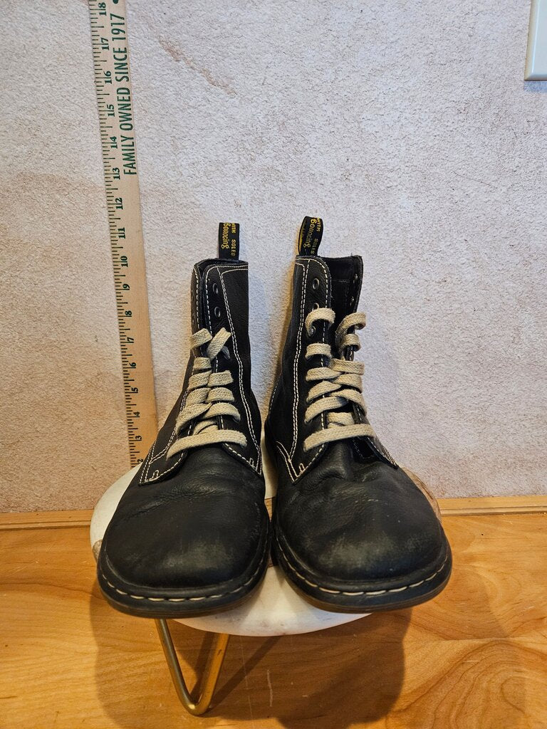 Black Leather Ankle Boots