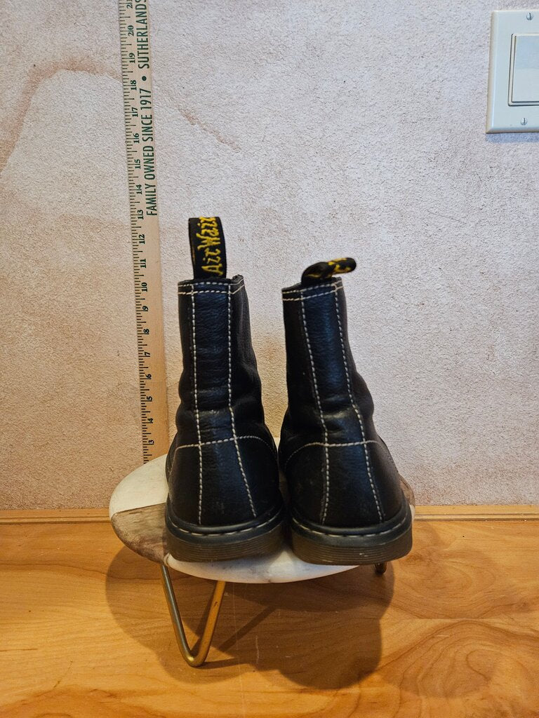 Black Leather Ankle Boots