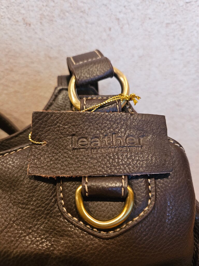 Brown Leather Shoulder Bag