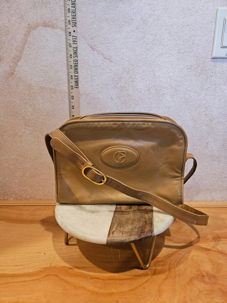 Vintage Italian Leather Crossbody Bag