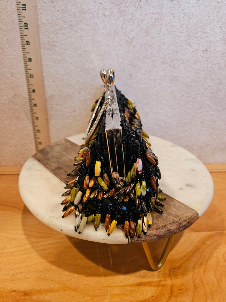 Vintage Beaded Evening Clutch Handbag