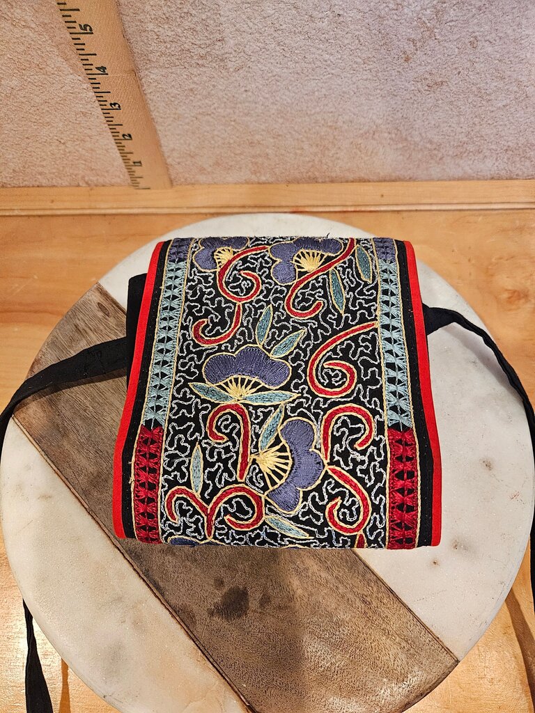 Embroidered Fabric Crossbody Purse
