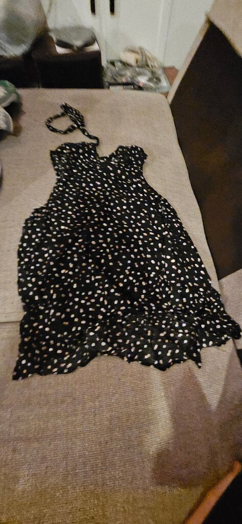 Faded Glory Black Polka Dot Dress