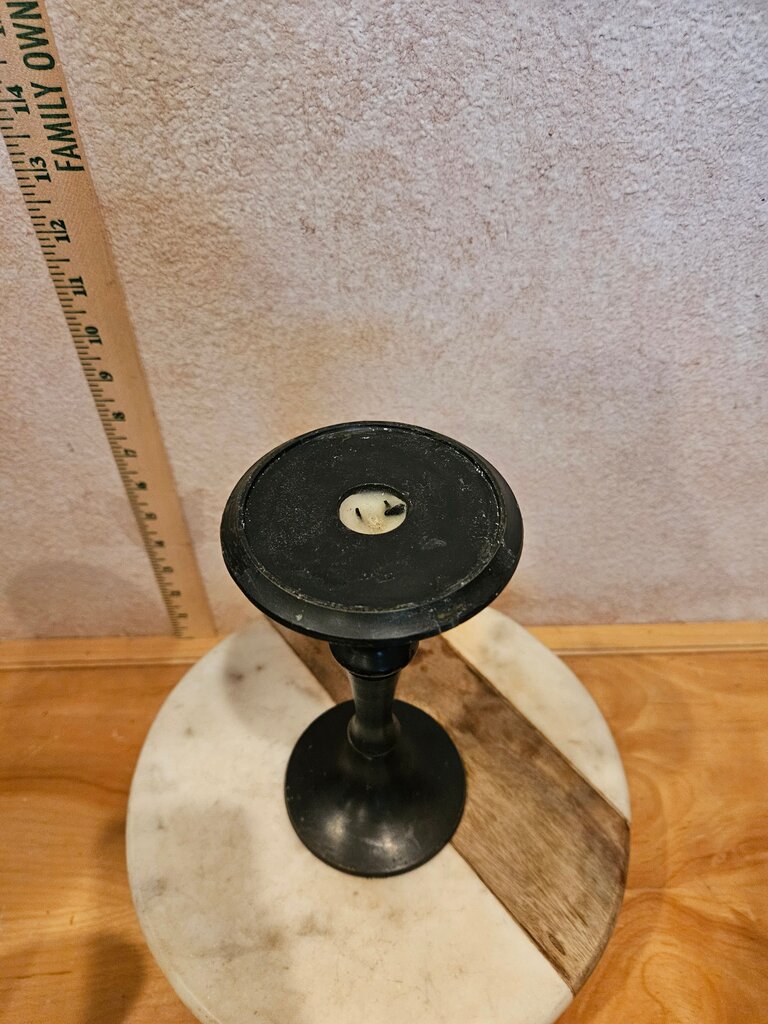 Black Candle Holder For Pillar Gothic witchy goblincore