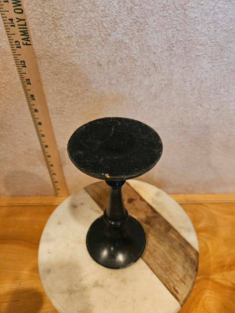 Black Candle Holder For Pillar Gothic witchy goblincore