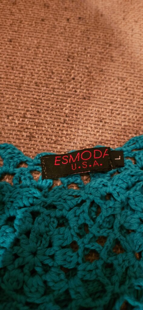 Esmoda Women's Crochet Knit Top