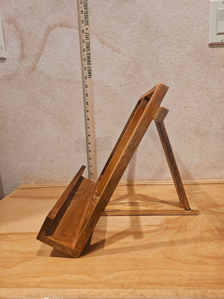 Wooden Missal Stand, Church Book Holder, Bible Display Cookbook holder, Art Easel, Wood