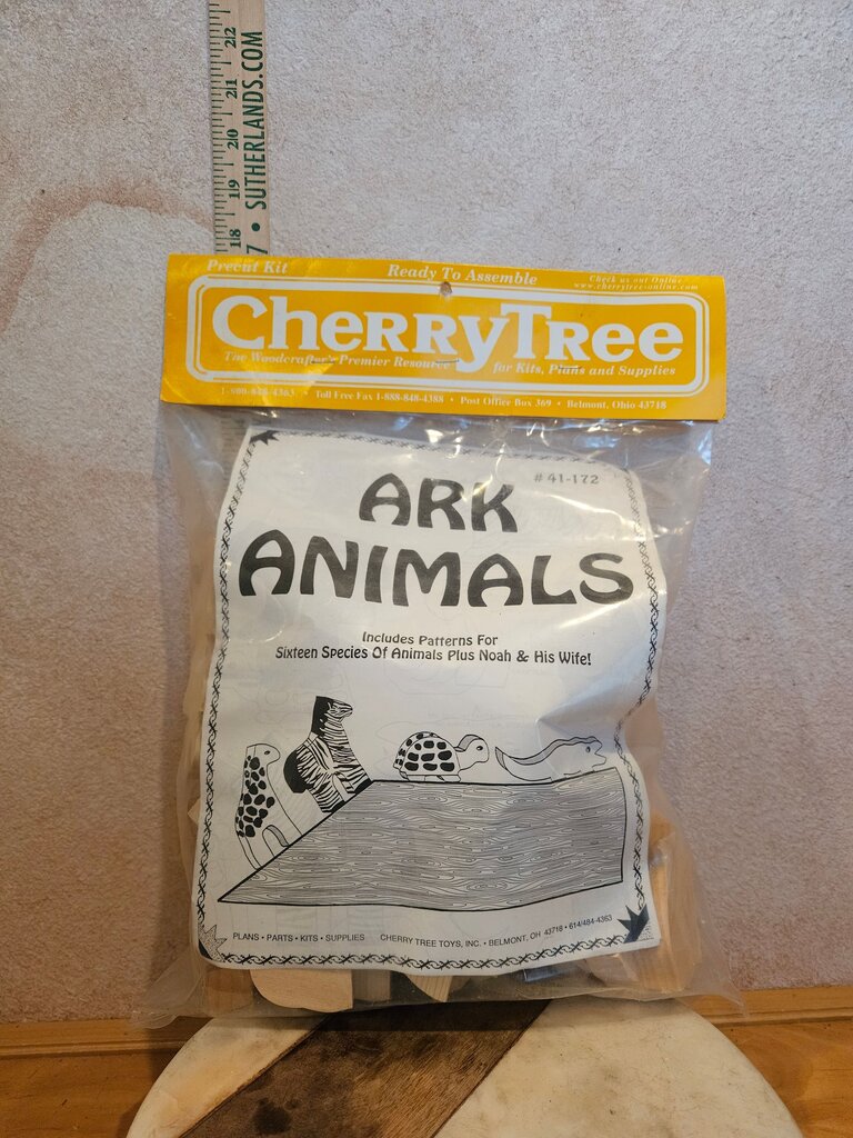 NIB Noah's Ark Wooden Animal Blank Set Mini Figurines Ready to Paint / stain / seal Waldorf, religious, Natural play, Montessori