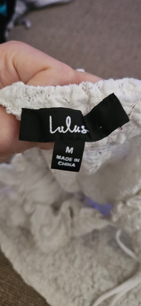 Lulus White Textured Crop Top