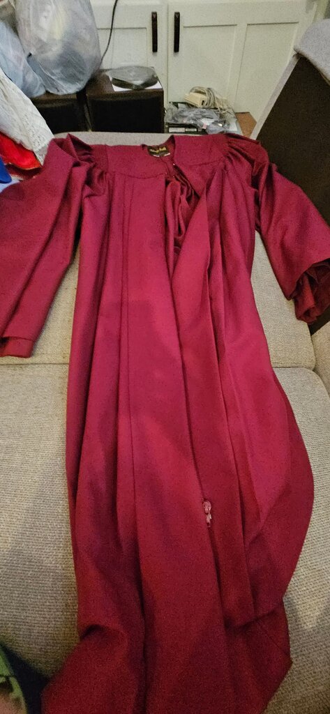 Abbott Hall Burgundy Church Apparel Gown