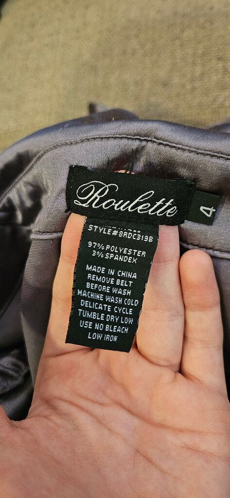 Roulette Women's Dress with Ruffled Top
