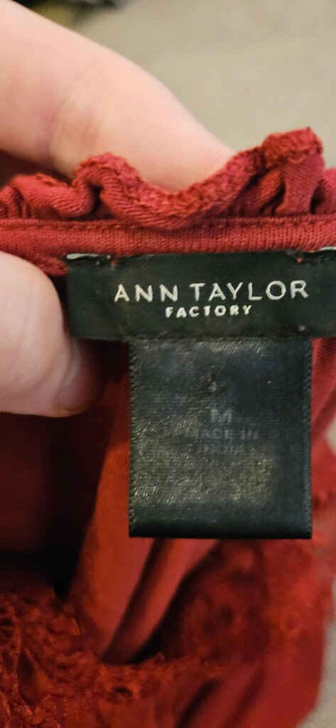 Ann Taylor Factory Red Top