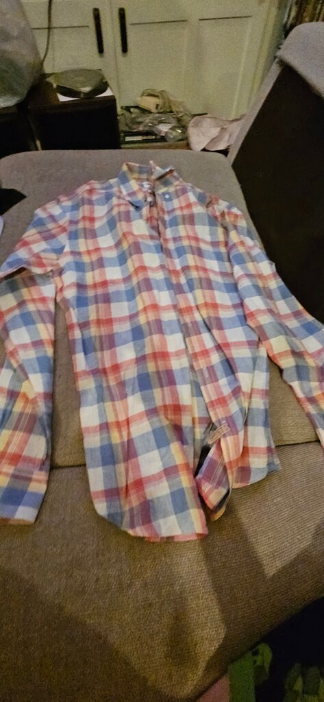 Old Navy Slim Fit Multi-Color Checkered Shirt