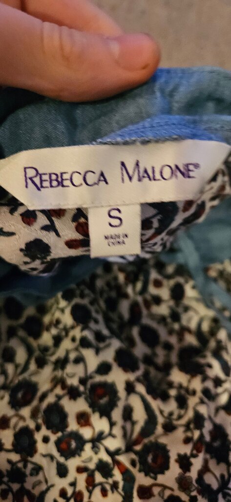 Rebecca Malone Floral Short Sleeve Top
