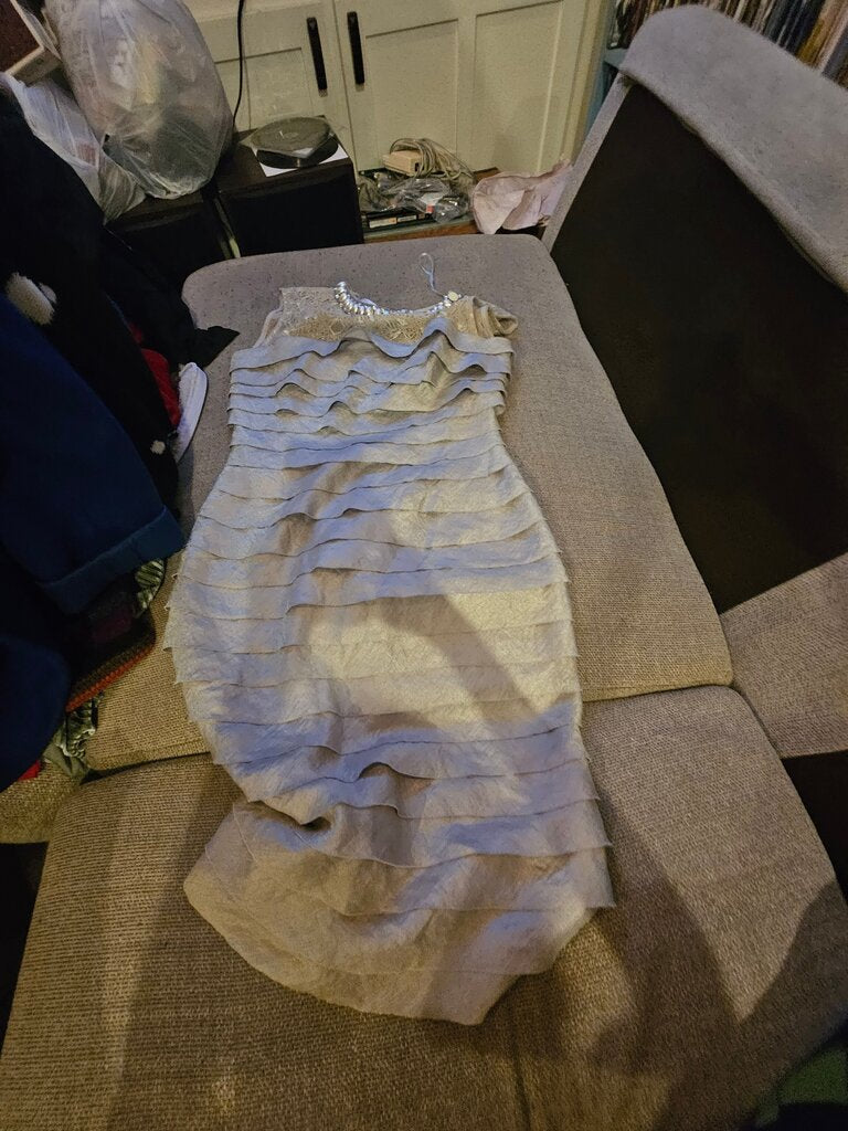 London Times Women's Dress with Ruffled Design