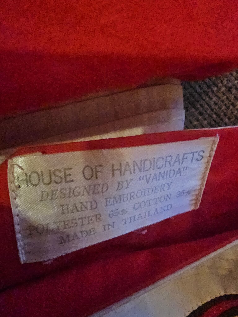 Handmade Embroidered Red Dress