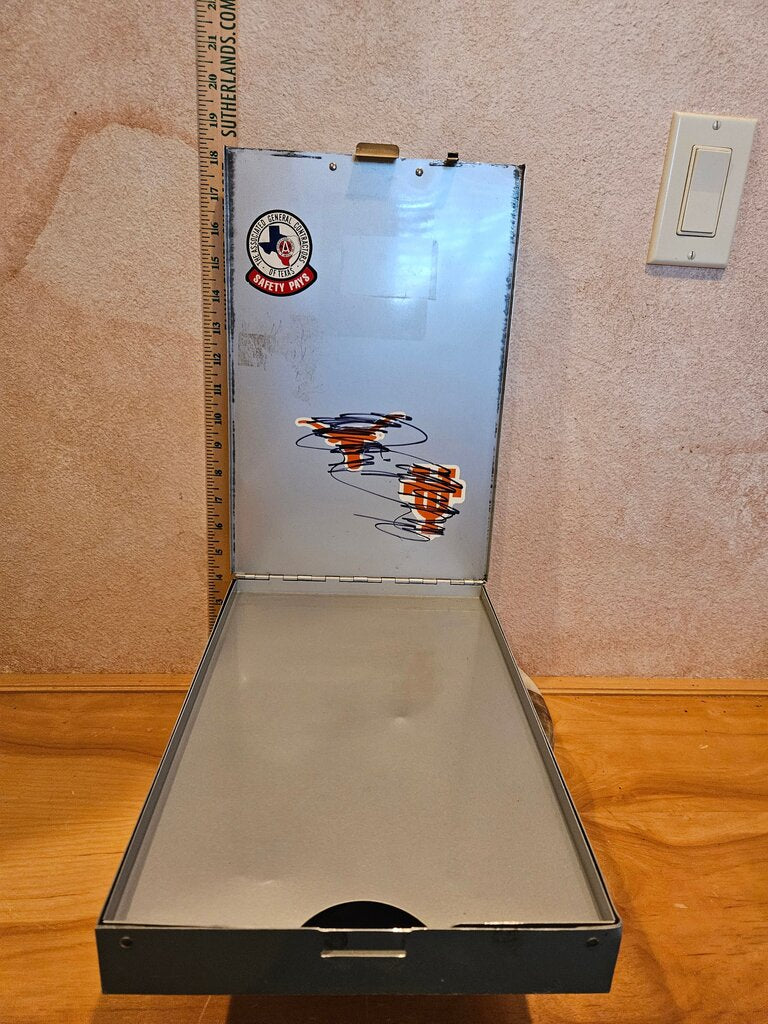 Metal Vintage Metal Hinged Aluminum Patient Chart Hospital Clipboard Service Station Storage Desk organizer