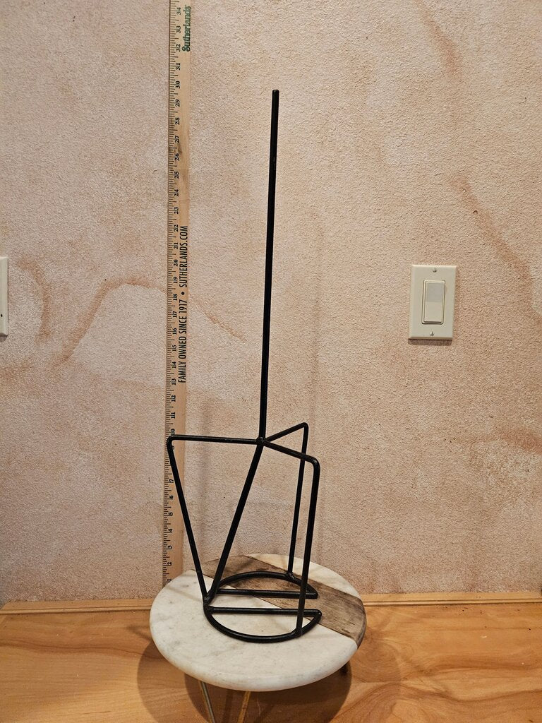 Abstract Art Modern Black Wire Toilet paper Holder bathroom organizer