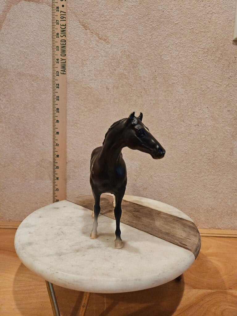 Vintage Breyer USA Classic #3348 Silky Sullivan Black Horse Model Classic Toy