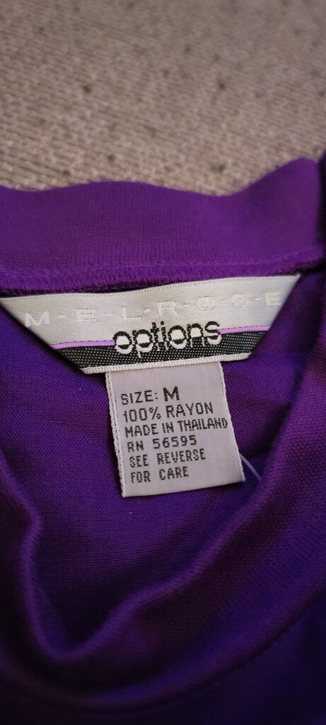 Melrose Options Purple Rayon Top