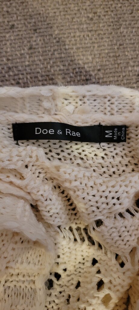 Doe & Rae Cream Knitted Cardigan