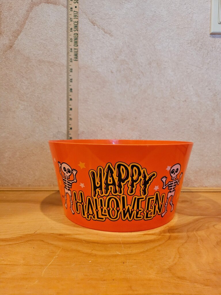 Happy Halloween Skeleton Bucket