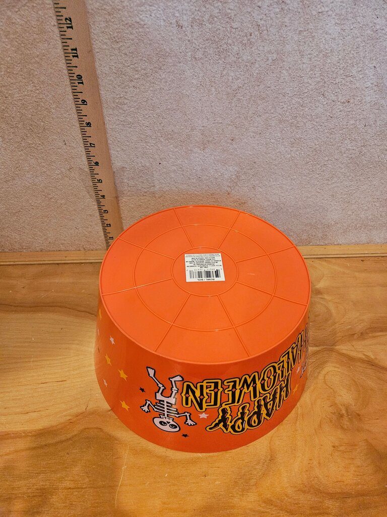 Happy Halloween Skeleton Bucket